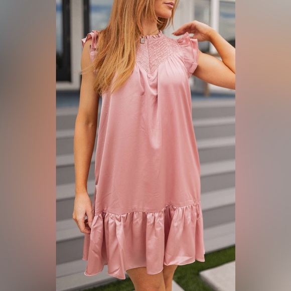 Mittoshop Satin Dress with Pockets - Picture 7 of 9